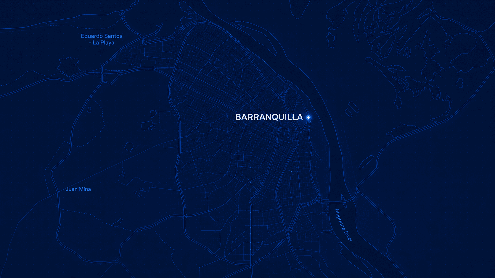 Map of Barranquilla, Colombia